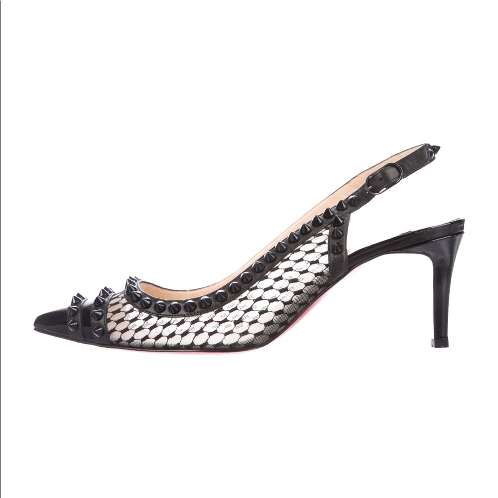 Christian Louboutin spike slingback pumps